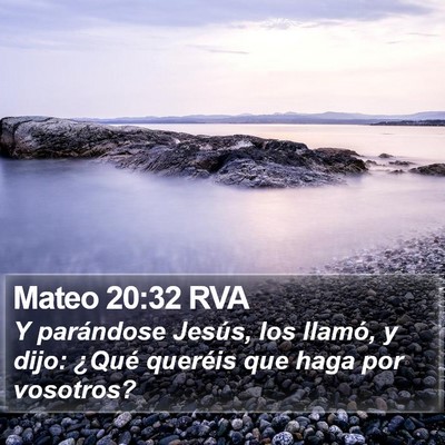 Mateo 20:32 RVA Bible Verse Image