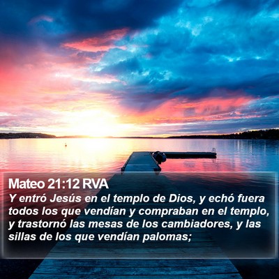 Mateo 21:12 RVA Bible Verse Image