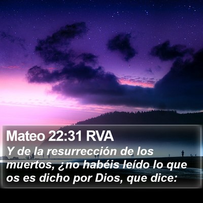 Mateo 22:31 RVA Bible Verse Image