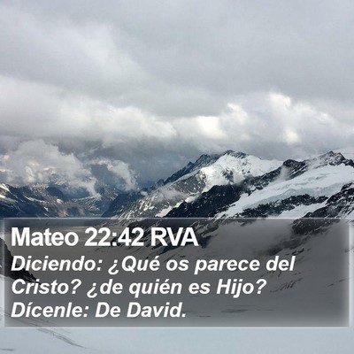 Mateo 22:42 RVA Bible Verse Image