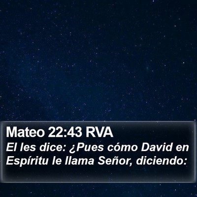Mateo 22:43 RVA Bible Verse Image