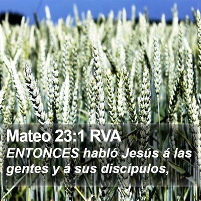 Mateo 23:1 RVA Bible Verse Image