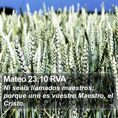 Mateo 23:10 RVA Bible Verse Image