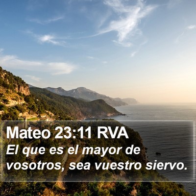 Mateo 23:11 RVA Bible Verse Image