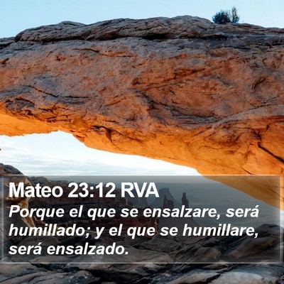 Mateo 23:12 RVA Bible Verse Image