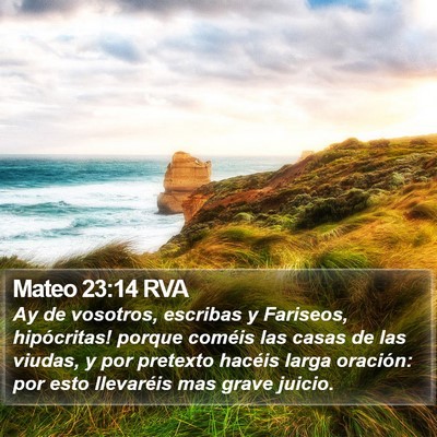 Mateo 23:14 RVA Bible Verse Image