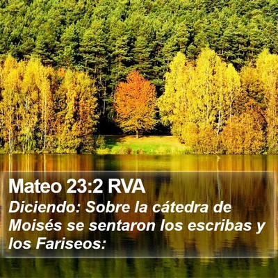 Mateo 23:2 RVA Bible Verse Image