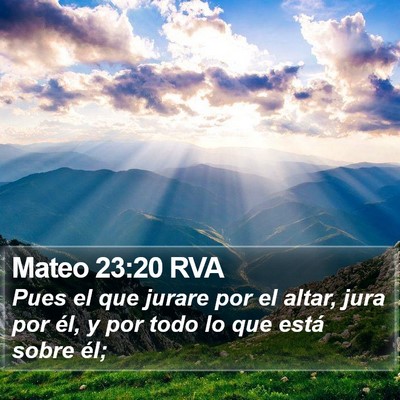 Mateo 23:20 RVA Bible Verse Image