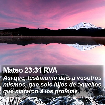 Mateo 23:31 RVA Bible Verse Image