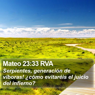 Mateo 23:33 RVA Bible Verse Image