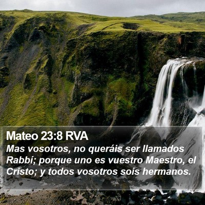 Mateo 23:8 RVA Bible Verse Image