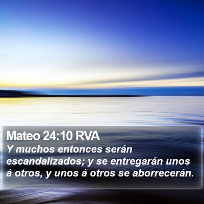 Mateo 24:10 RVA Bible Verse Image