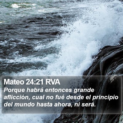 Mateo 24:21 RVA Bible Verse Image