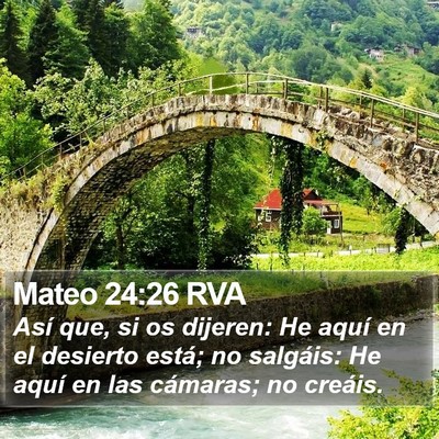 Mateo 24:26 RVA Bible Verse Image