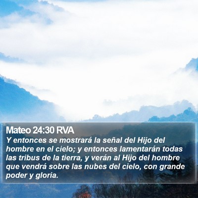 Mateo 24:30 RVA Bible Verse Image