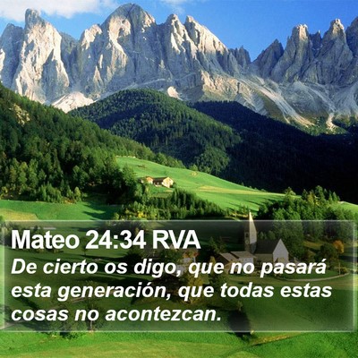 Mateo 24:34 RVA Bible Verse Image