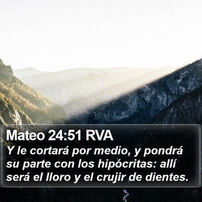 Mateo 24:51 RVA Bible Verse Image