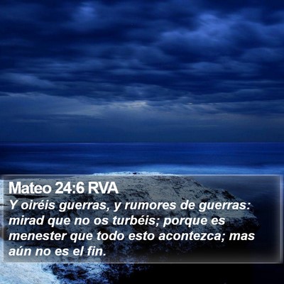 Mateo 24:6 RVA Bible Verse Image