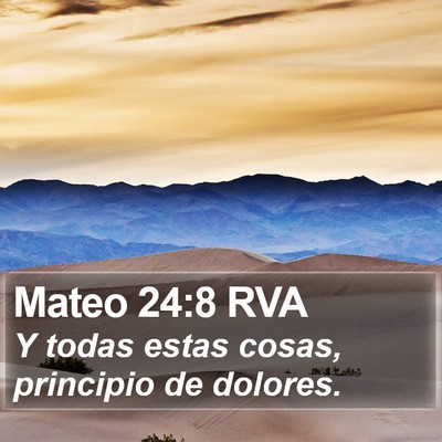 Mateo 24:8 RVA Bible Verse Image