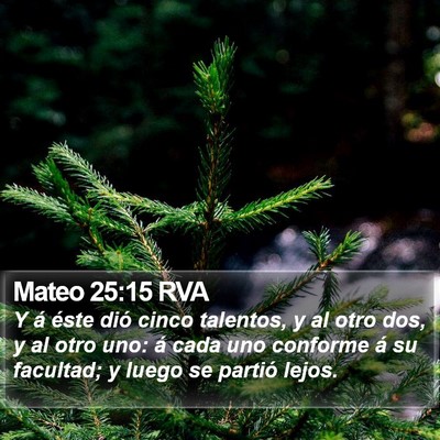 Mateo 25:15 RVA Bible Verse Image