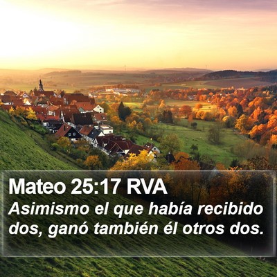 Mateo 25:17 RVA Bible Verse Image