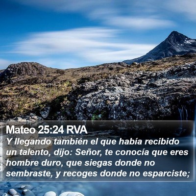 Mateo 25:24 RVA Bible Verse Image