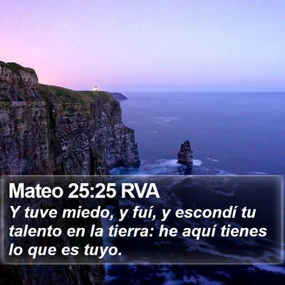 Mateo 25:25 RVA Bible Verse Image