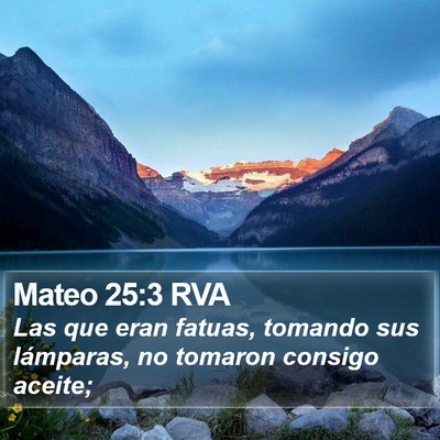 Mateo 25:3 RVA Bible Verse Image