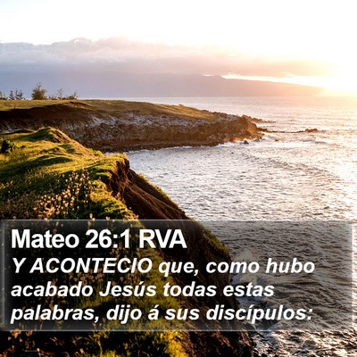 Mateo 26:1 RVA Bible Verse Image