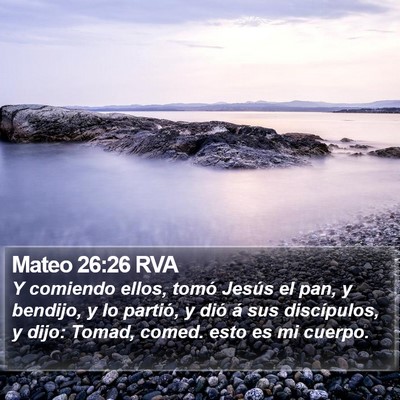Mateo 26:26 RVA Bible Verse Image