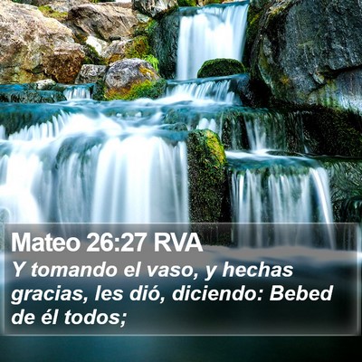 Mateo 26:27 RVA Bible Verse Image