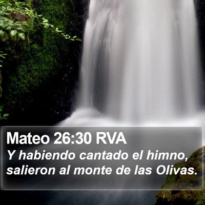 Mateo 26:30 RVA Bible Verse Image