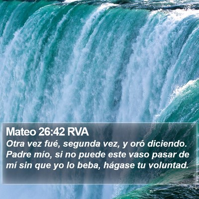 Mateo 26:42 RVA Bible Verse Image
