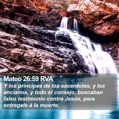 Mateo 26:59 RVA Bible Verse Image