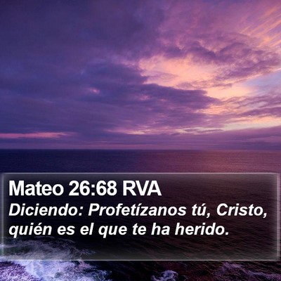 Mateo 26:68 RVA Bible Verse Image