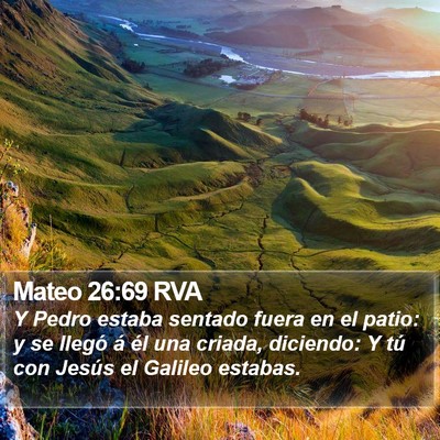 Mateo 26:69 RVA Bible Verse Image