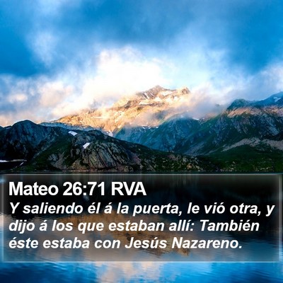 Mateo 26:71 RVA Bible Verse Image