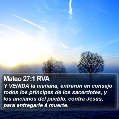 Mateo 27:1 RVA Bible Verse Image