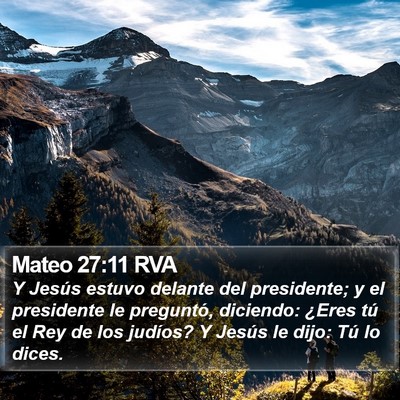 Mateo 27:11 RVA Bible Verse Image
