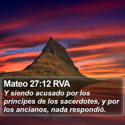 Mateo 27:12 RVA Bible Verse Image