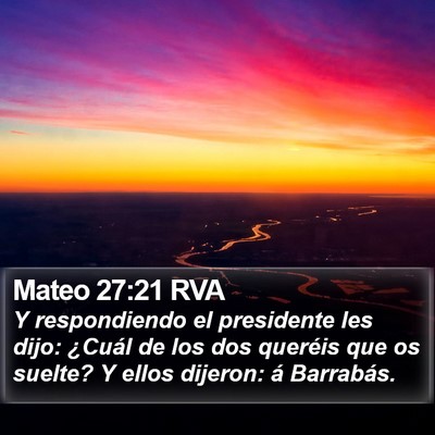 Mateo 27:21 RVA Bible Verse Image
