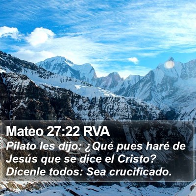 Mateo 27:22 RVA Bible Verse Image