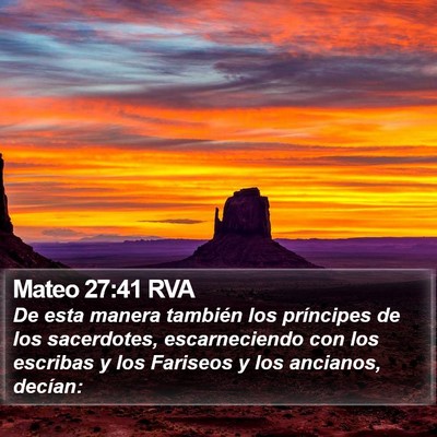 Mateo 27:41 RVA Bible Verse Image