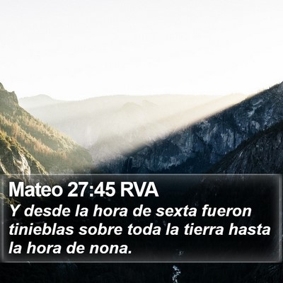 Mateo 27:45 RVA Bible Verse Image