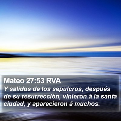 Mateo 27:53 RVA Bible Verse Image