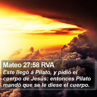 Mateo 27:58 RVA Bible Verse Image