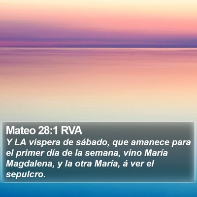 Mateo 28:1 RVA Bible Verse Image