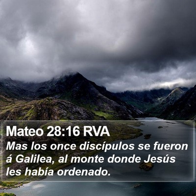 Mateo 28:16 RVA Bible Verse Image