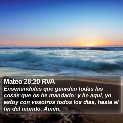 Mateo 28:20 RVA Bible Verse Image