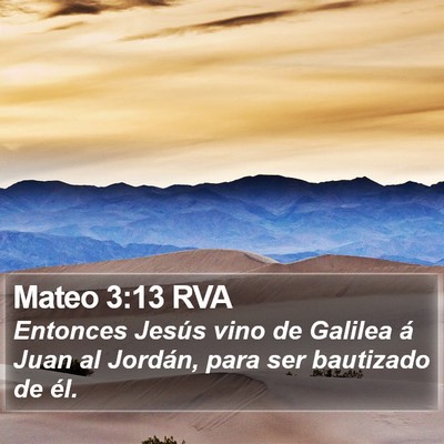 Mateo 3:13 RVA Bible Verse Image